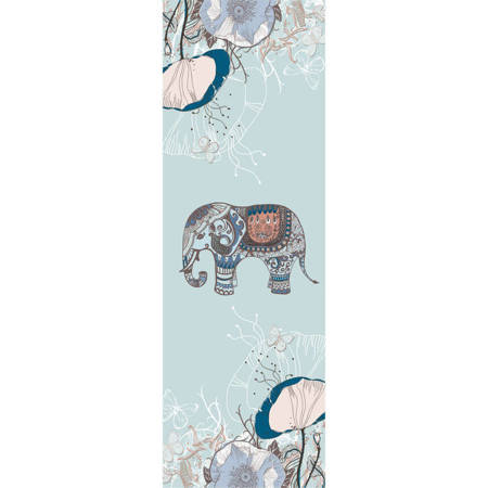 Ręcznik do jogi błękitny słoń